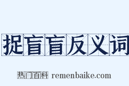 捉盲盲反义词是什么意思的图片